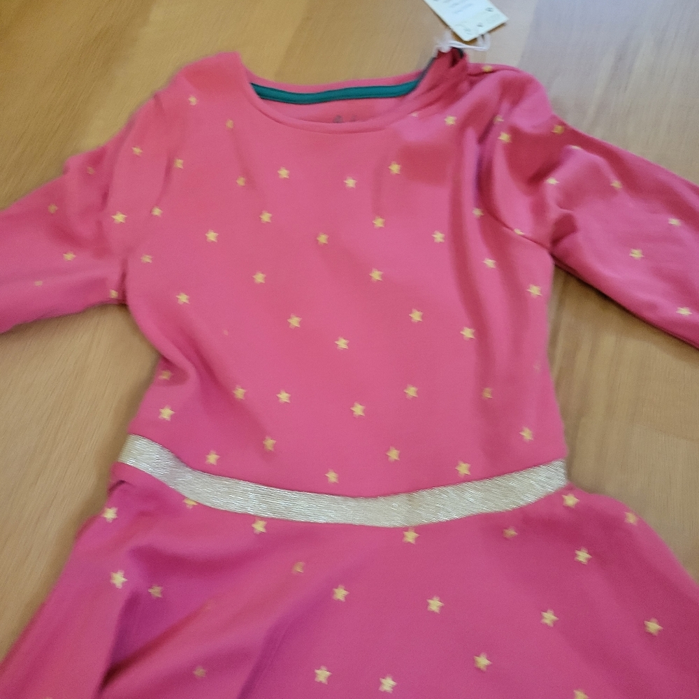 Mini boden foil star twirls dress nwt sz 8/9 - Picture 2 of 5